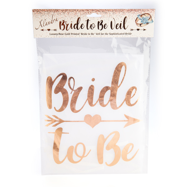 Rose Gold Hens Party Bride to Be Veil Hens Party Supplies Shindigs