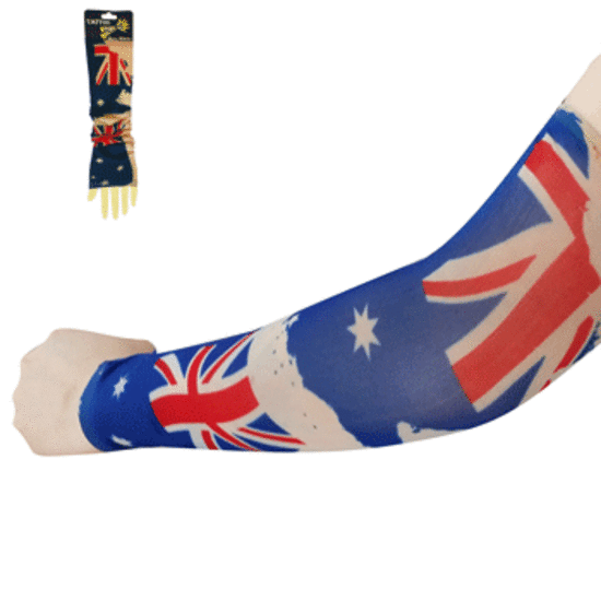 Australian Tattoo Sleeves Pk 2 Australia Day Supplies Shindigs