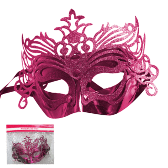 Fancy Glitter Masquerade Mask Pink Pk 1 Masquerade Masks Buy Online