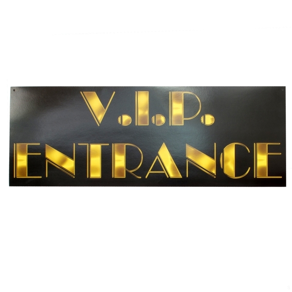 Hollywood Party Decoration VIP Entrance Sign Pk1