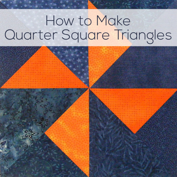 How to Make Quarter Square Triangles video and cheat sheet Shiny