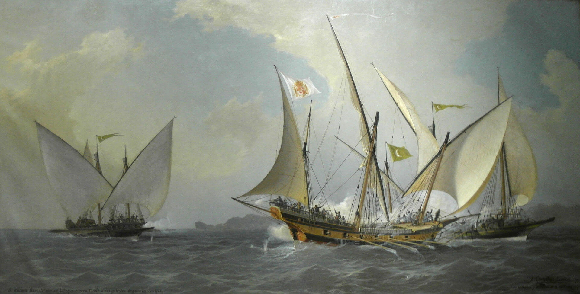 SHIPMODELL L'INDISCRET xebec 1750