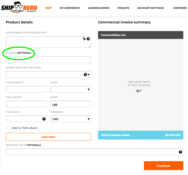 What is an HS (Harmonized System) Code? ShipNerd Support