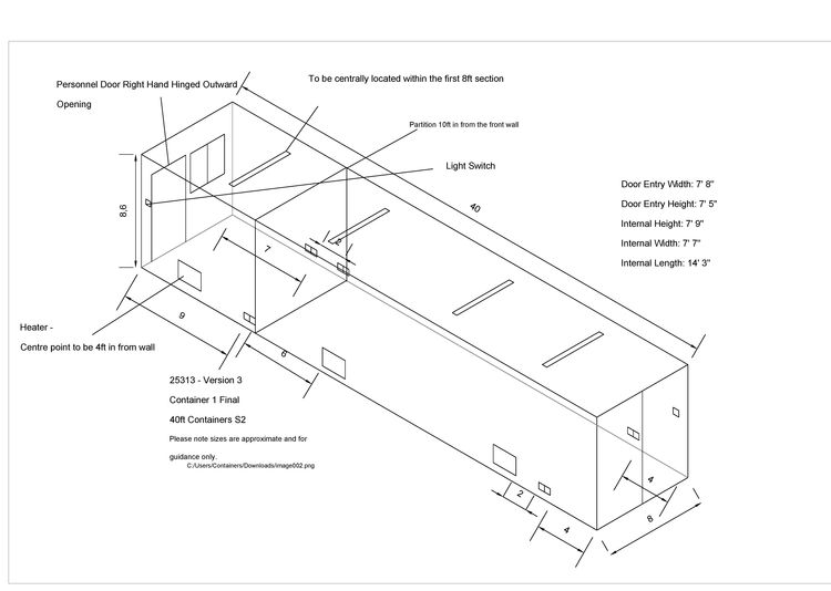 Shipping Container Technical Drawings