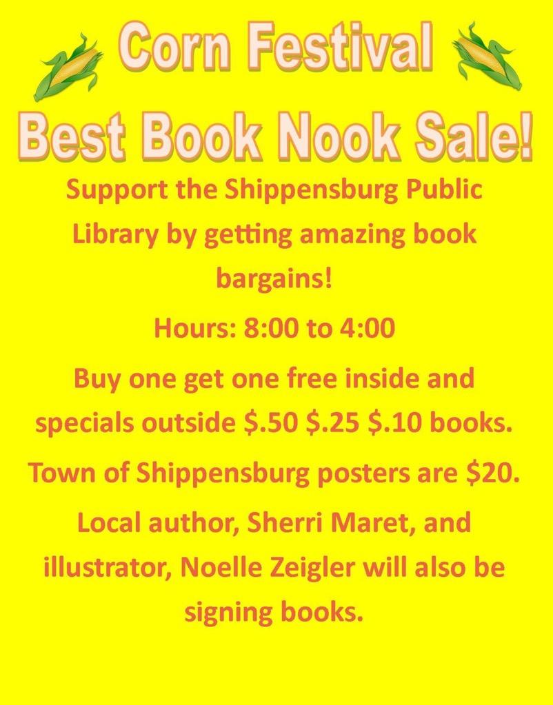 The Book Nook Corn Festival Sale SHIP SAVES