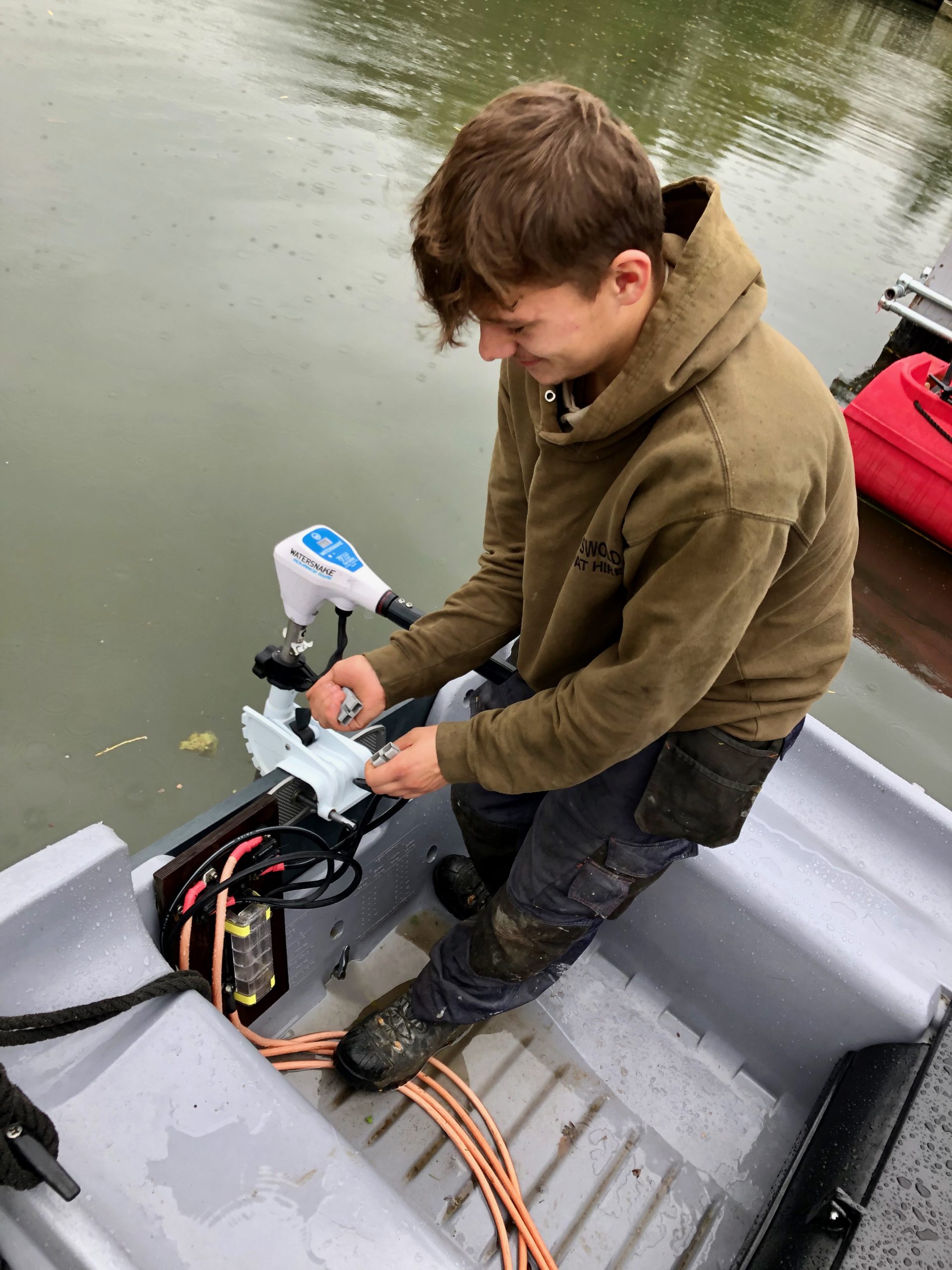 Apprentice Bradley Drinkwater of Cotswold Boats is learning fast! The Worshipful Company of