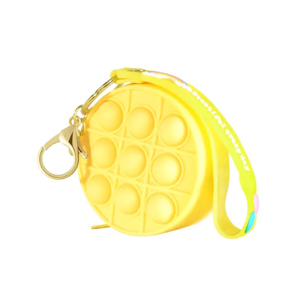 Popit Keychain with Coin Purse Function Custom Keychain Manufacturer