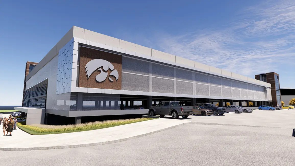 The Hawkeye Parking Ramp Elevates University Campus Connectivity