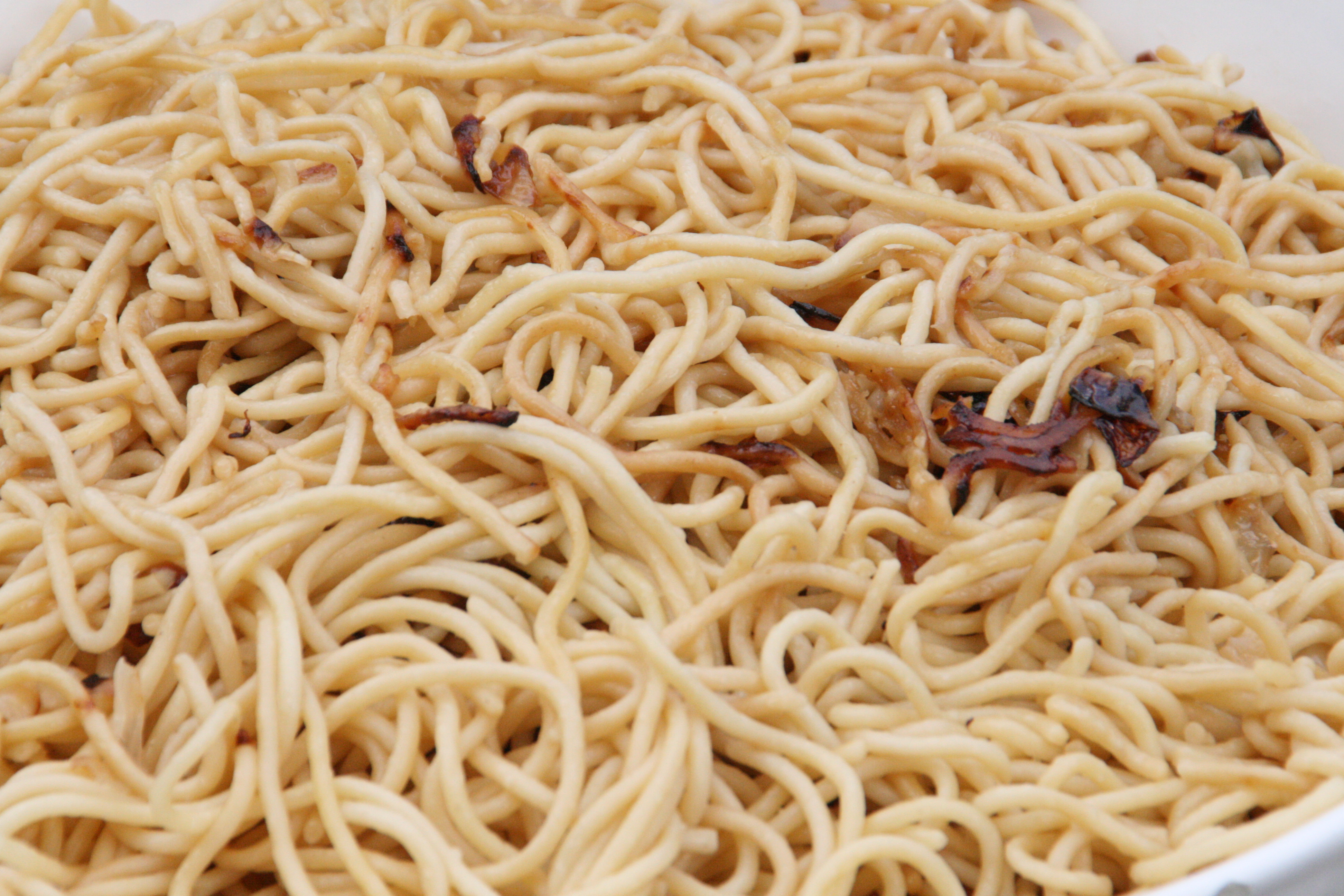 ‘Famous Noodles’ — Fried Spaghetti for Potlucks