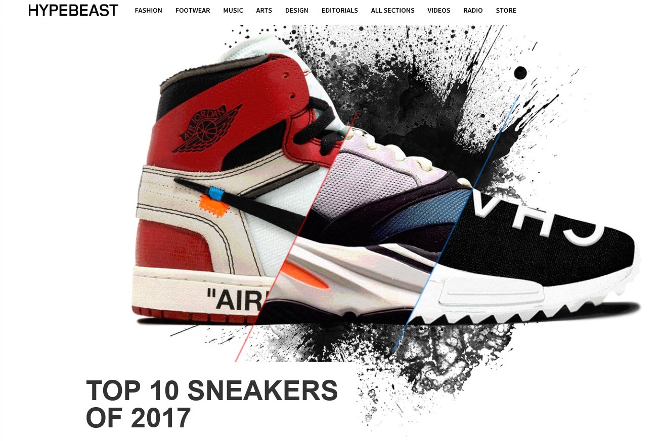TOP 10 SNEAKERS OF 2017 at HYPEBEAST SHOES MASTER