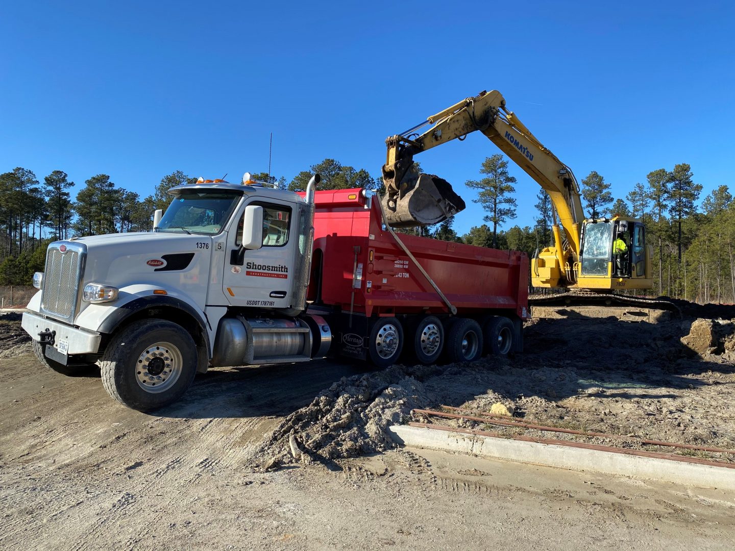 Material Hauling Shoosmith Construction