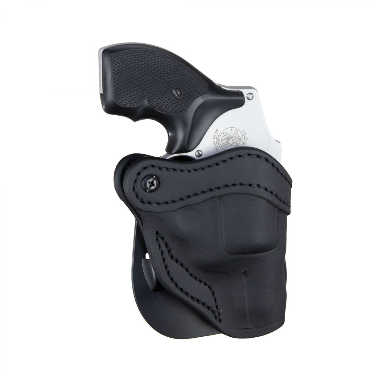 1791 Leather Open Top J Frame Revolver OWB Paddle Holster, Right Hand