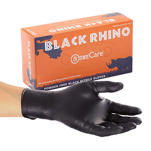 ShopAPT AmerCareRoyal® Black Rhino Nitrile Gloves