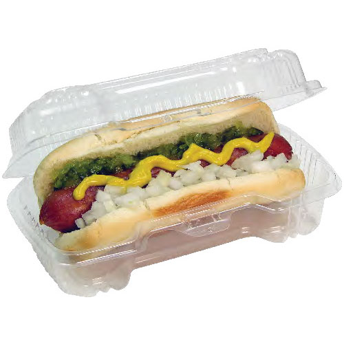 ShopAPT Pactiv Evergreen Clearview Smartlock Hot Dog Container