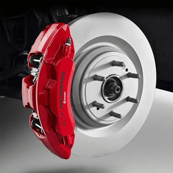 2023 Silverado 1500 Performance Brakes Brembo Front 6Piston Performance Red Pair
