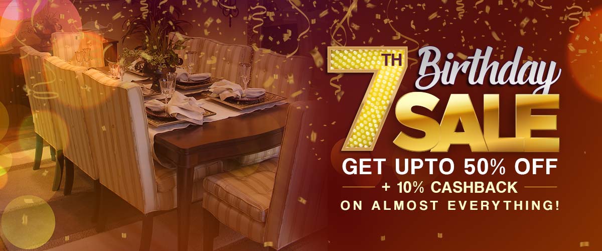 Pepperfry Coupon '7th Birthday Sale' on Pepperfry Additional Flat 15