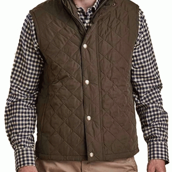 John Dutton Quilted Vest Yellowstone Brown Quilted Vest