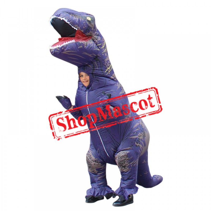 Blow Up Costumes Inflatable Dinosaur T Rex Costume Halloween Suit For Children