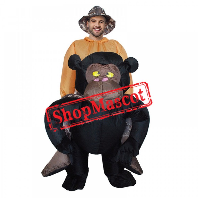 Inflatable Blow Up Gorilla Halloween Costume Suit For Adult