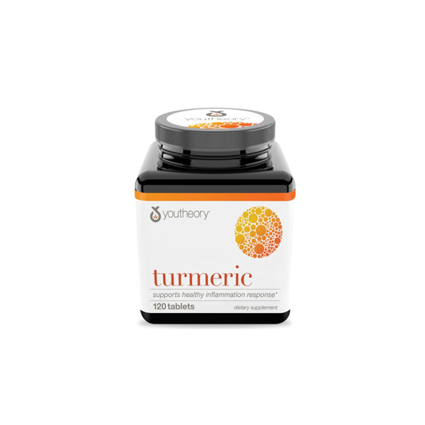 Youtheory Turmeric 120 Tabs Supplements & Vitamins Store