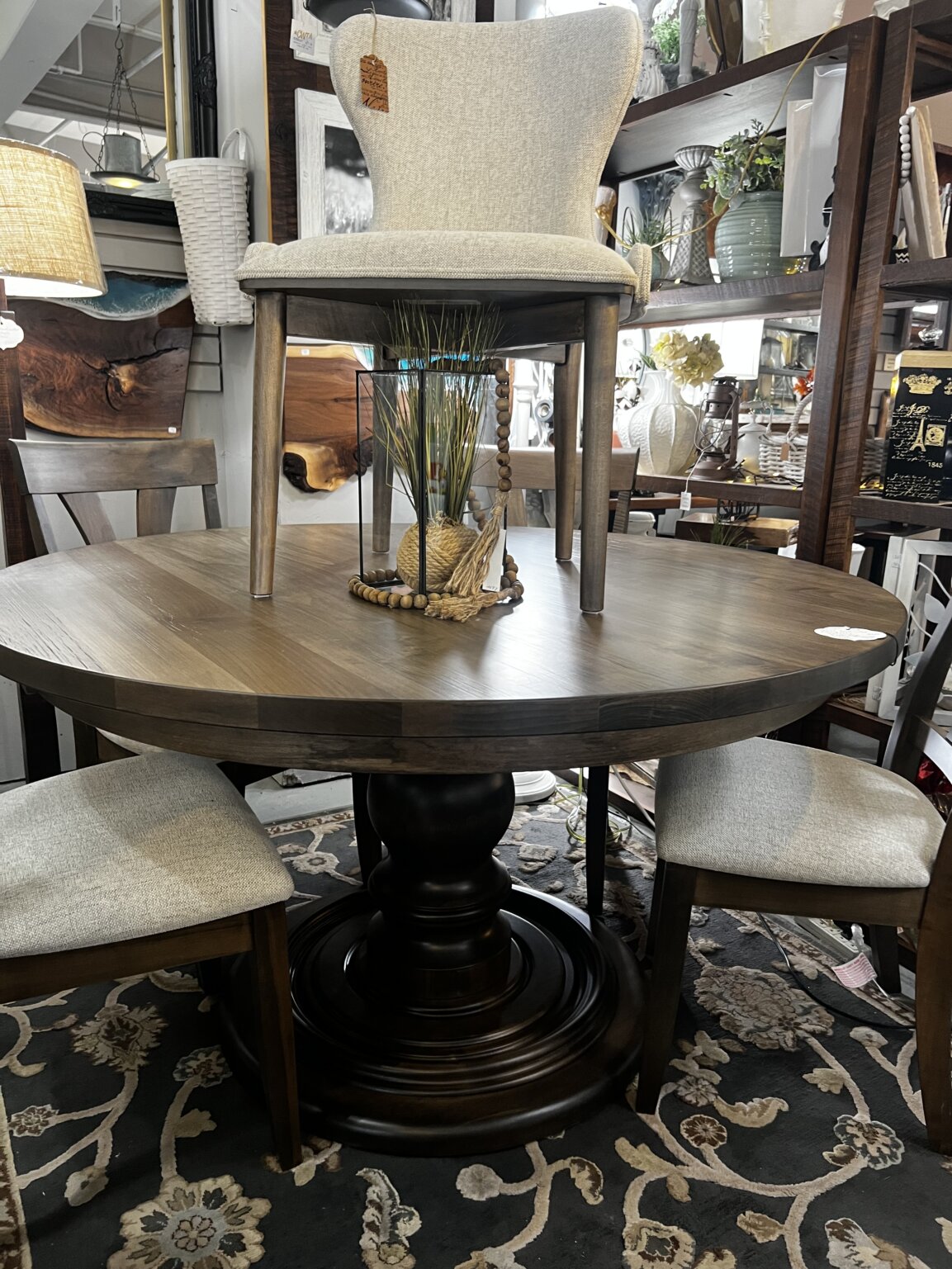 Authentic Amish Hand Crafted B. Maple Round Dining Table Shop Oakland