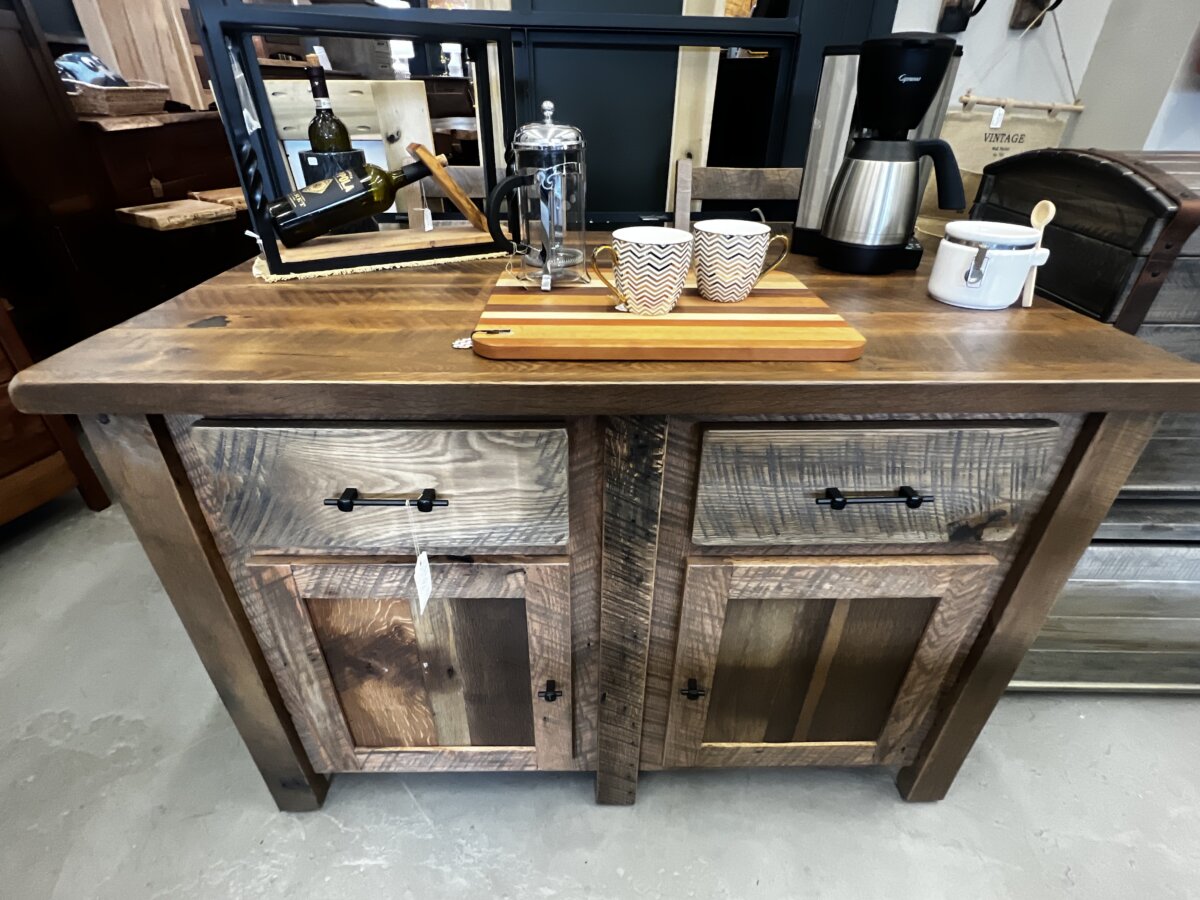 Authentic Amish Hand Crafted Reclaimed Barnwood Kitchen Island Shop