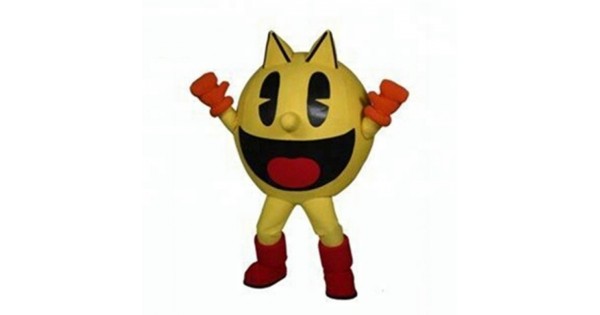Yellow Round Ball Pacman Mascot Costume