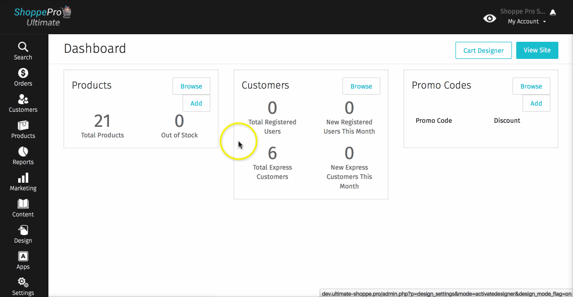 Cart Designer 101 Part 1 The Tools Knowledgebase Shoppe Pro 