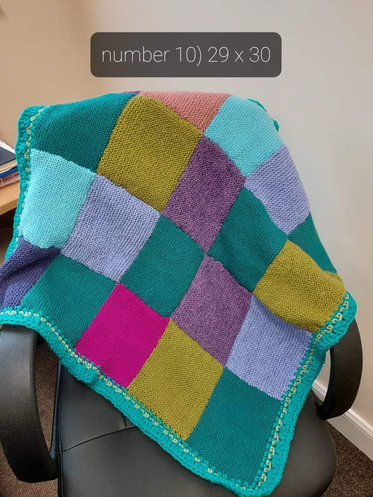 Hand Knitted Blanket Number 10 ShopperAide Ltd