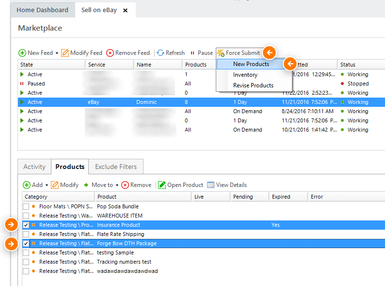 EBay Listing Setup And Usage