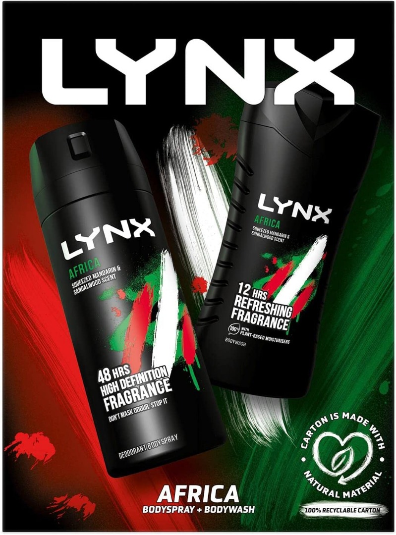 Lynx Africa Bodyspray & Shower Gel Gift Set ShoppnShip
