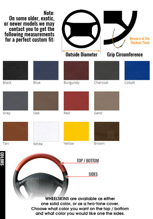 Custom LaceOn Leather Steering Wheel Covers