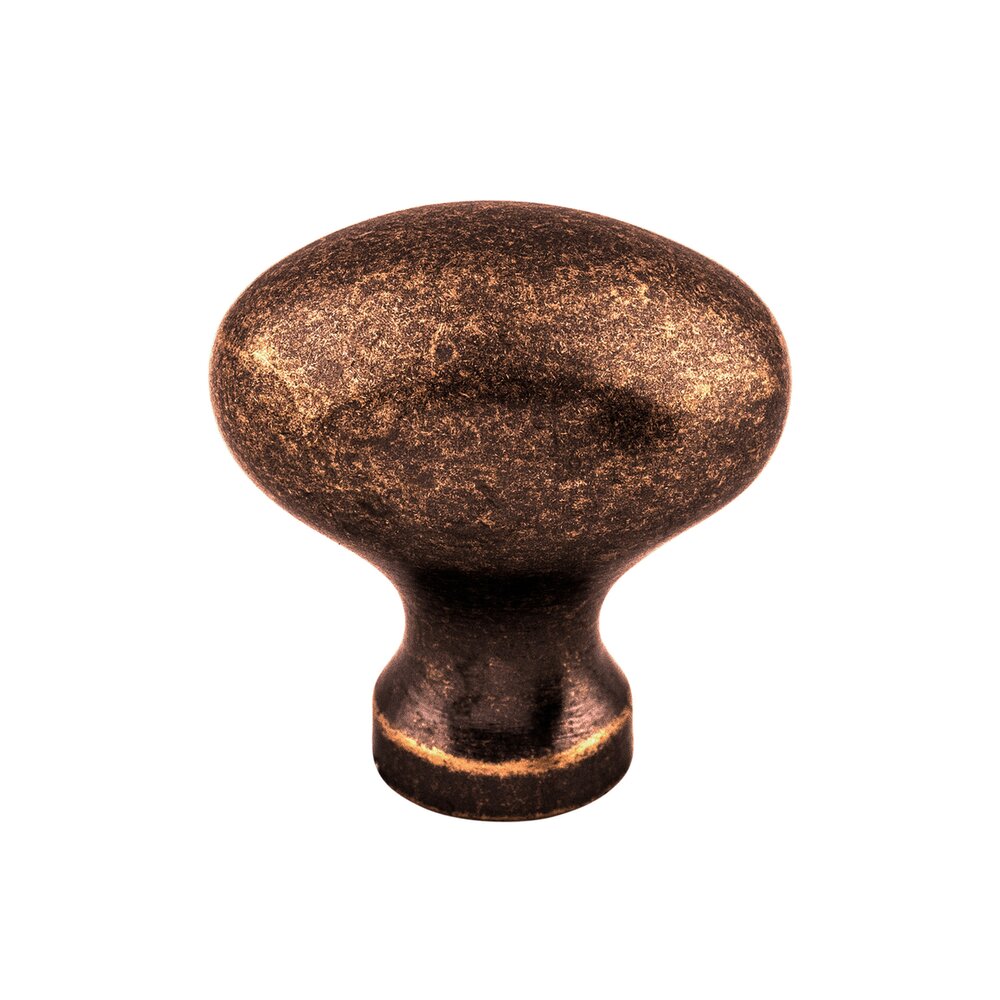 Top Knobs Asbury Collection Egg 1 1/4" Long Oval Knob in Antique Copper by Top Knobs M205