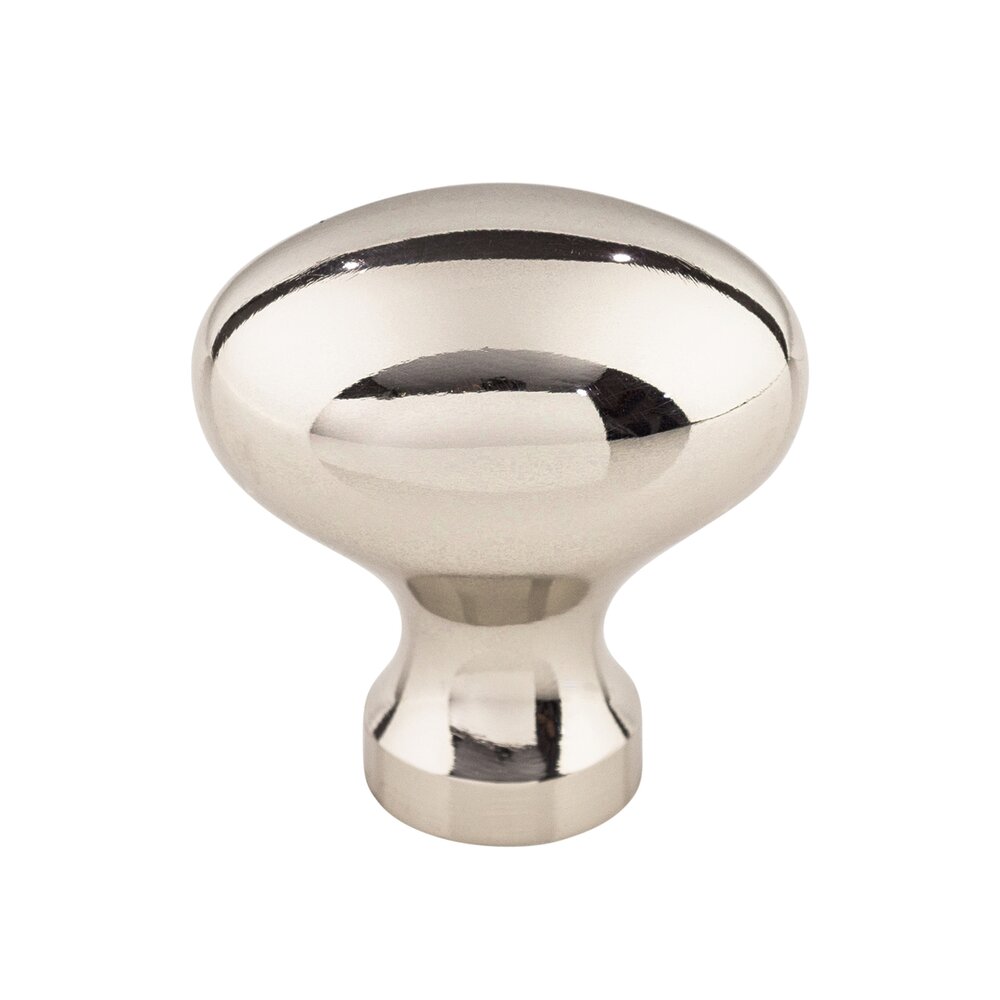 Top Knobs Asbury Collection Egg 1 1/4" Long Oval Knob in Polished Nickel by Top Knobs