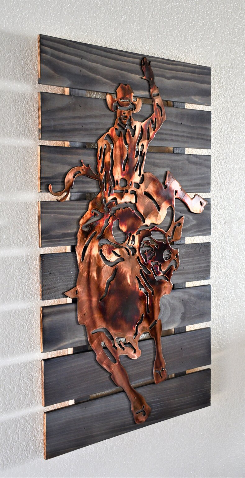 "Bull Rider" Home Decor Shop Wyoming