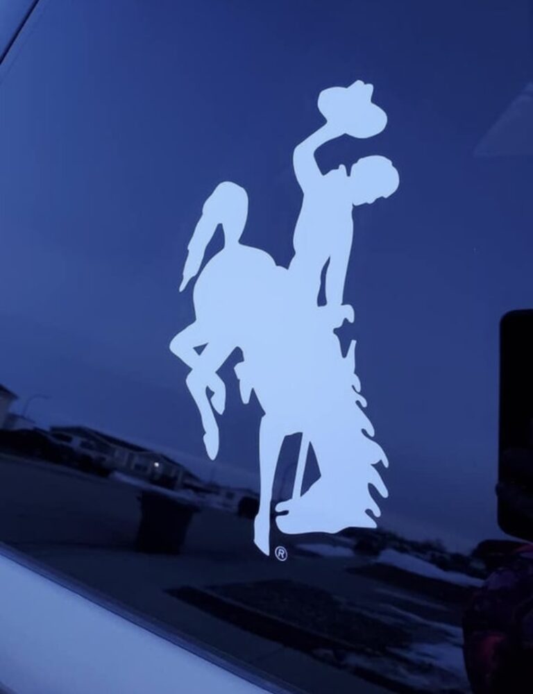Wyoming Bucking Cowboy Steamboat Decal Shop Wyoming