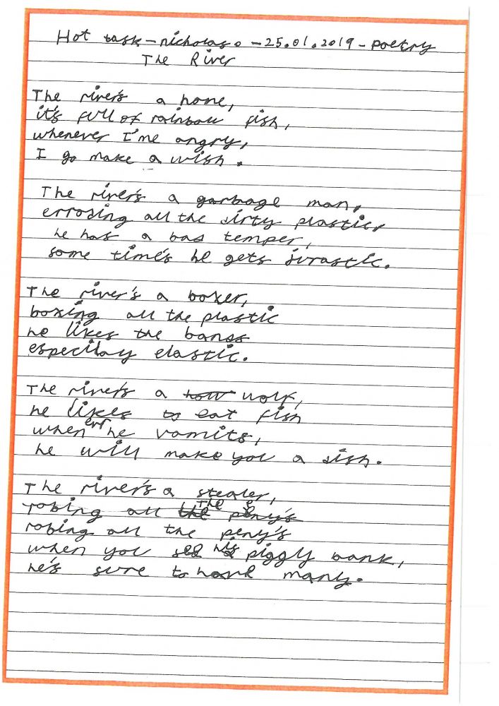 Year 4 Poems to Describe the River Shoreditch Park