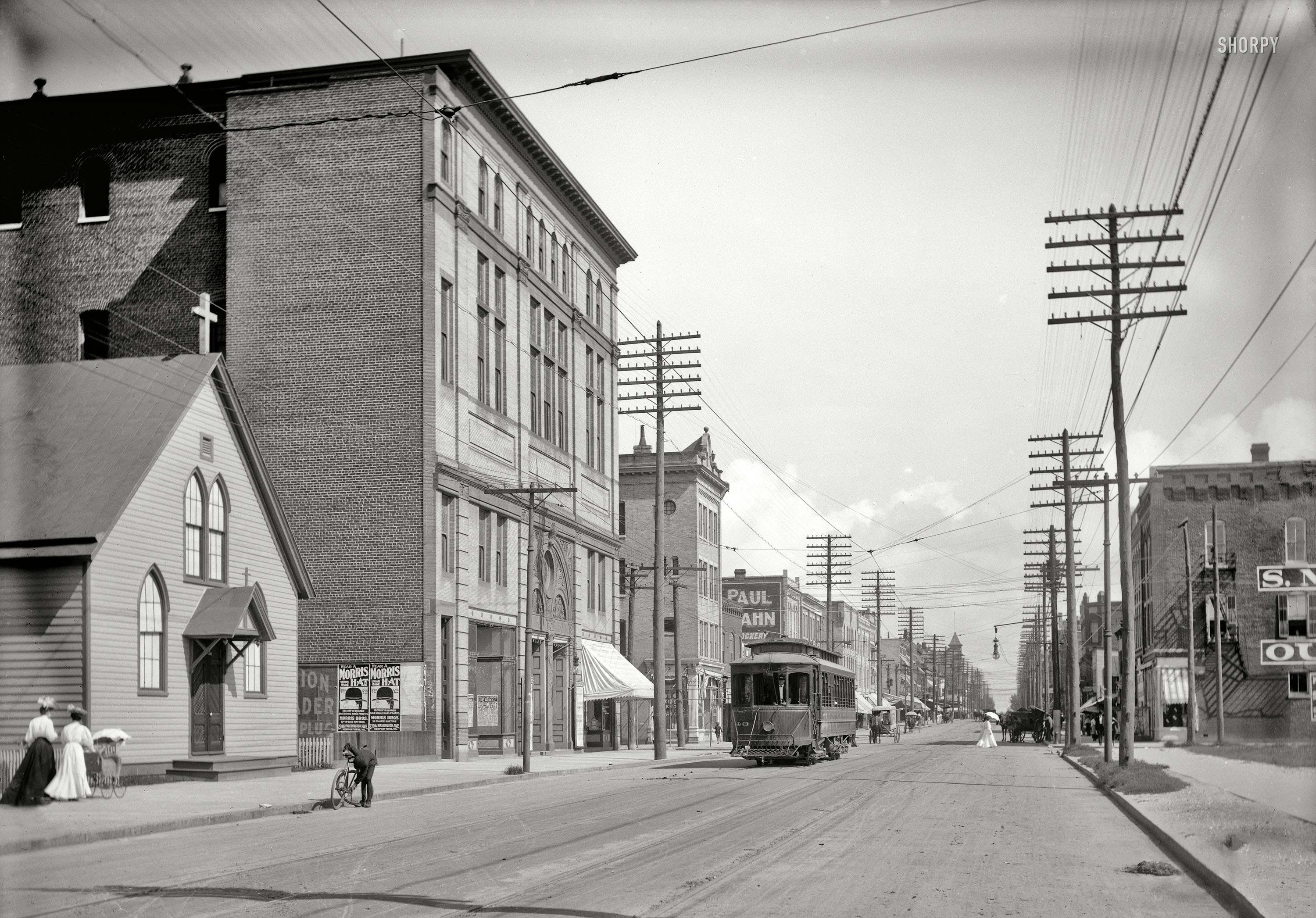Shorpy Historical Picture Archive Wash Ave. 1906 highresolution photo