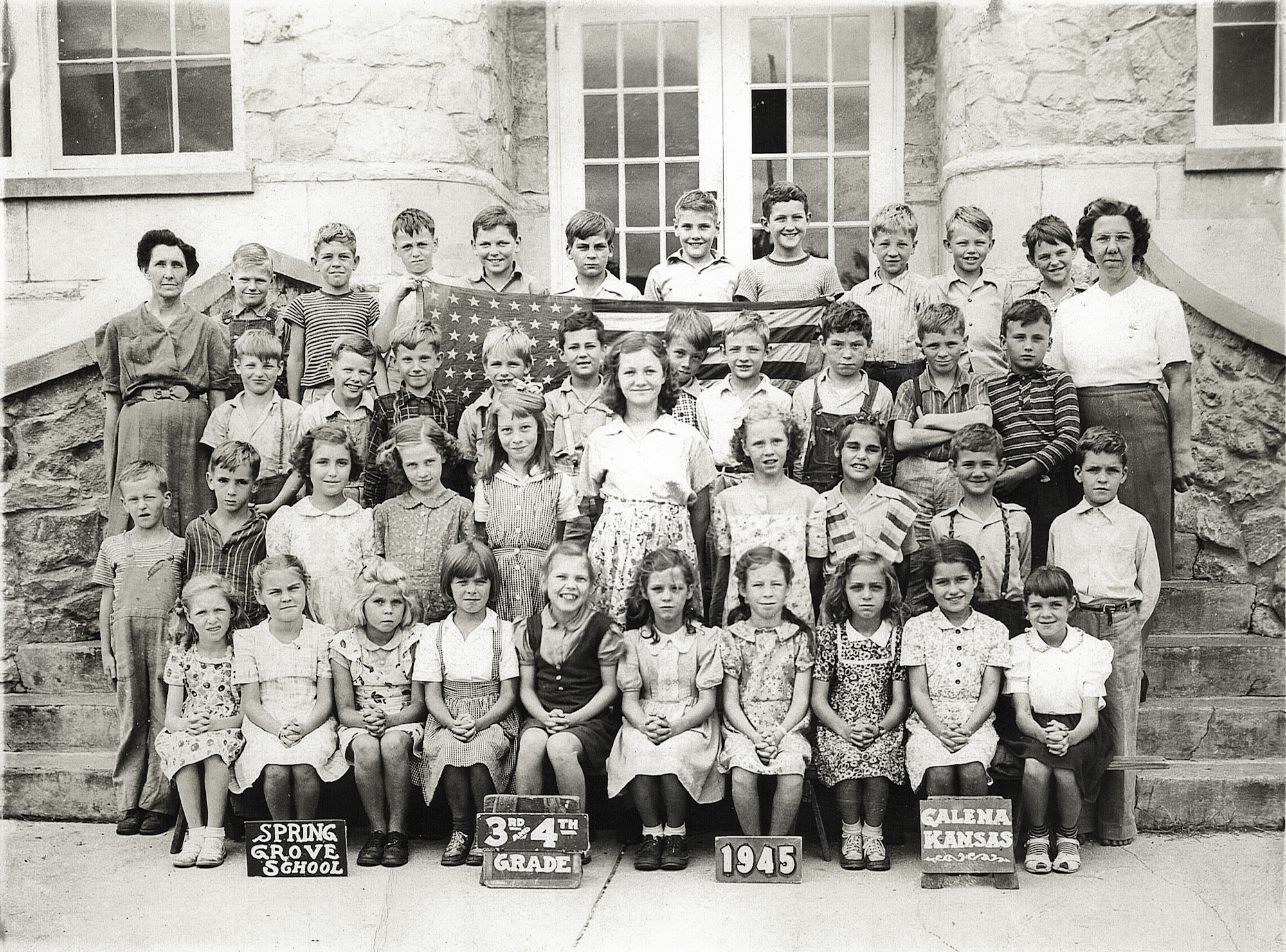 Shorpy Historical Picture Archive Spring Grove School 1945 high