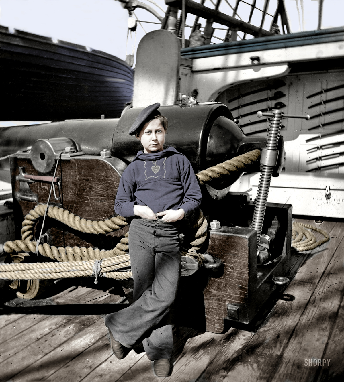 Shorpy Historical Picture Archive Powder Monkey (Colorized) 1865 highresolution photo