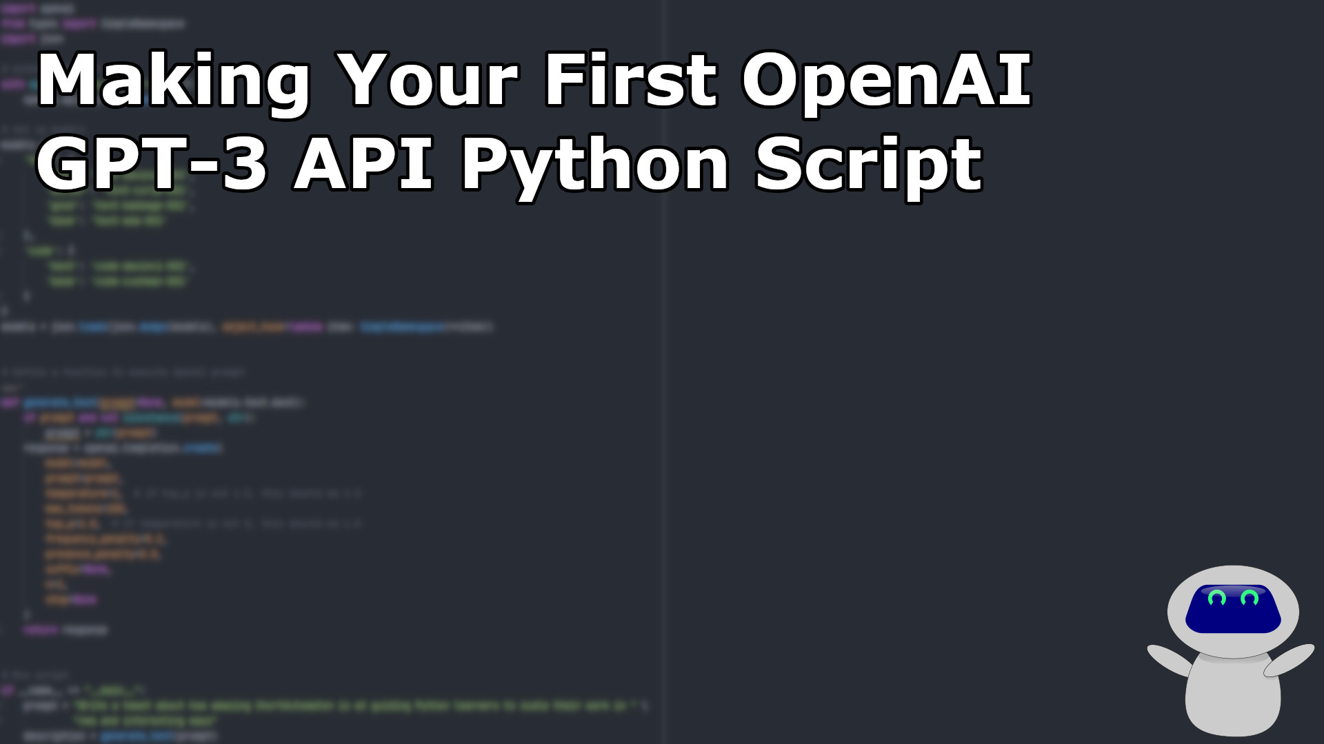 Making Your First OpenAI GPT3 API Python Script ShortAutomaton