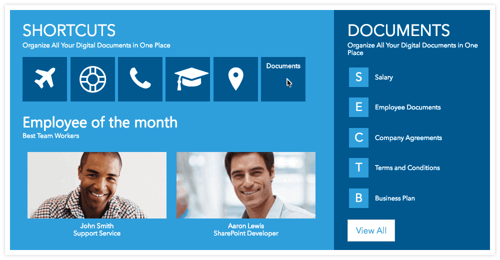 Tiles for SharePoint, Office 365 and SAP Portal Tiles