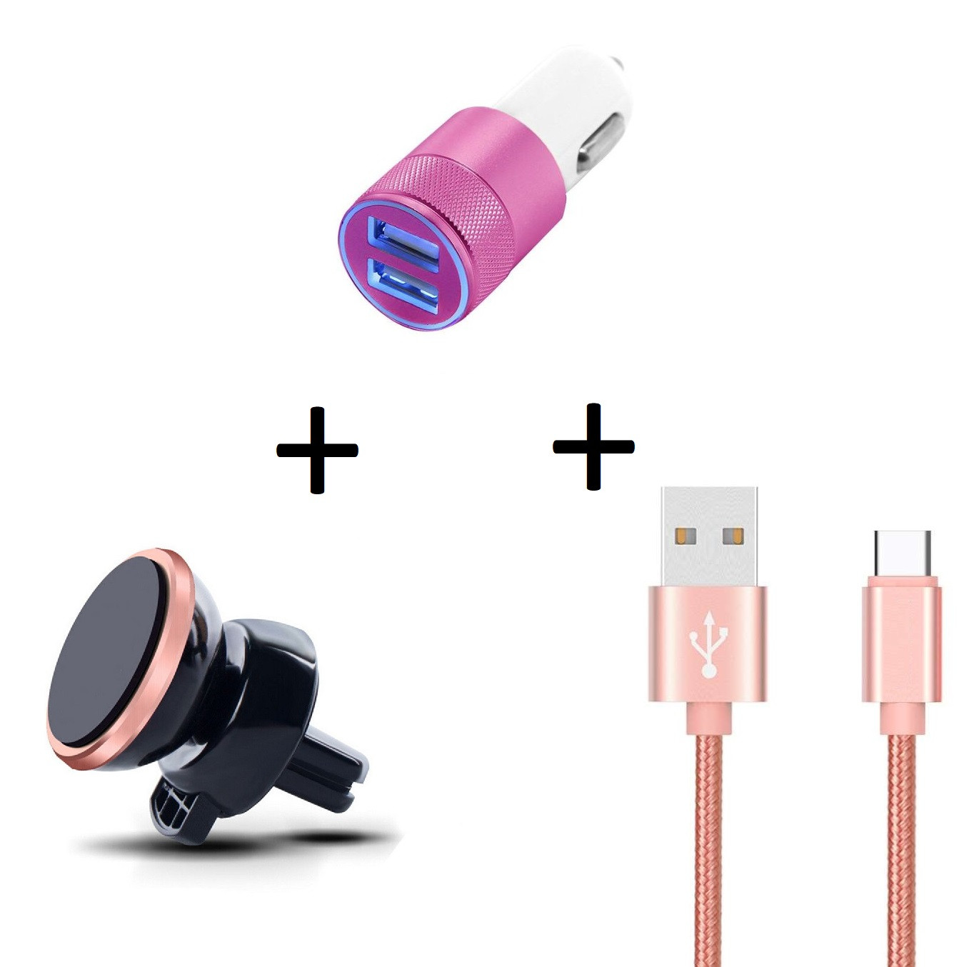 Car pack for "samsung galaxy tab a7" (cable type c metal charger