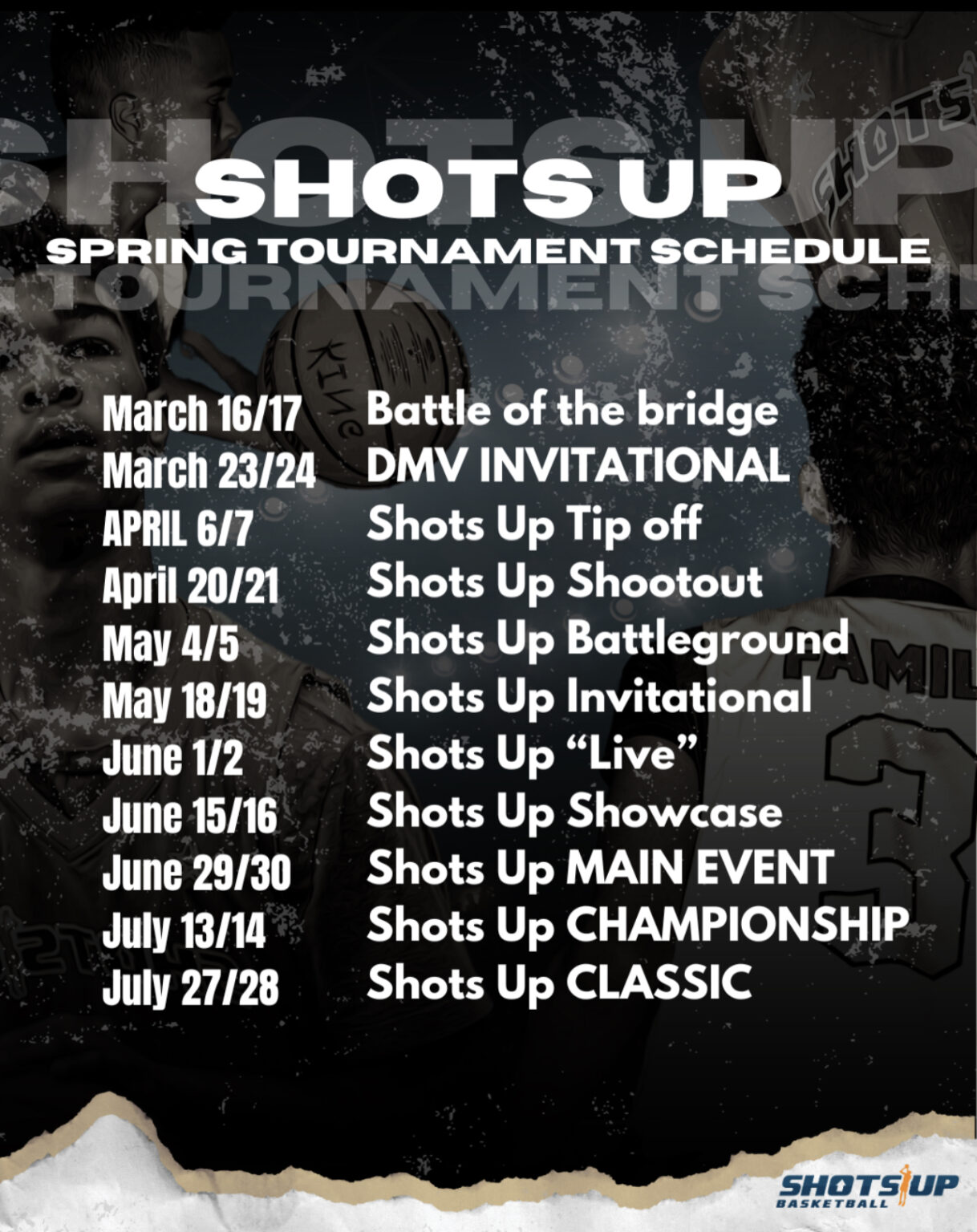 Tournaments & Leagues Shots Up Basketball