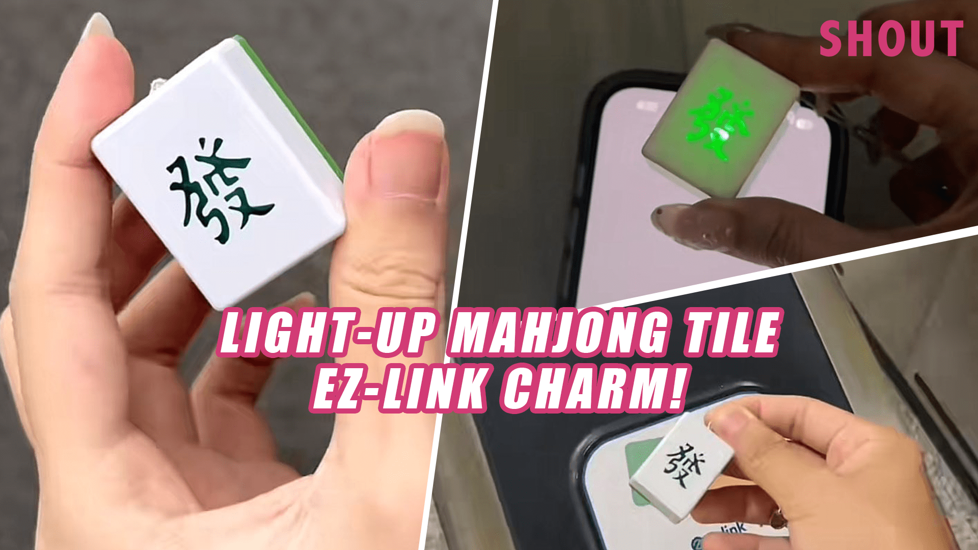 LIMITEDEDITION MAHJONG “TILE” LED EZLINK CHARM THAT ACTUALLY LIGHTS