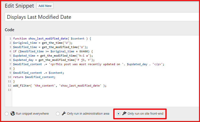 How To Show Last Modified Date On Blog Post Instead Of Published Date