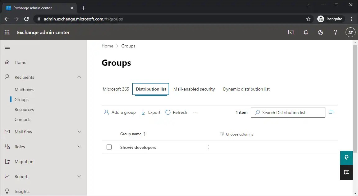 Migrate OnPremises Distribution Groups/Lists to Office 365