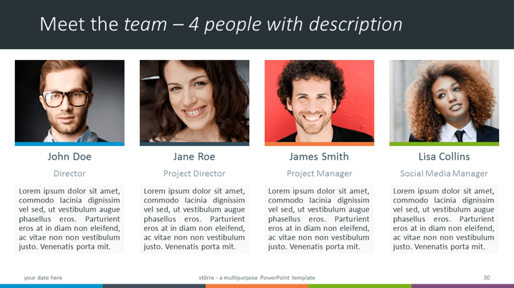 Större Multipurpose PowerPoint Template