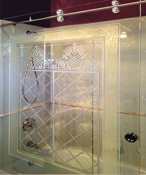 Top Hung Shower Sliders With All Glass Sophistication