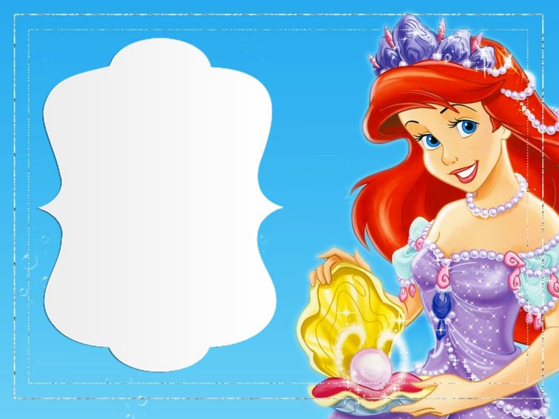 Little Mermaid Free Printable Invitation Templates Invitations Online